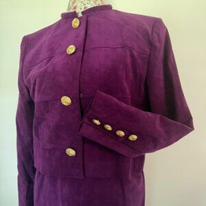 Ultra Suede Skirt Suit
